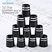 MUXSAM Golf Iron Ferrules .370, Re-Shaft Golf Ferrule for Taper Tip Iron Wedge Shaft, with Double Chrome Ring, Black, 10-Pack