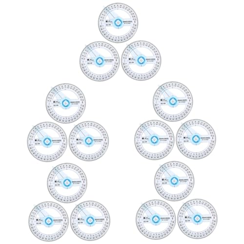Outil pratique pour étudiants avec ces 15 rapporteurs circulaires SHINEOFI de dessin technique