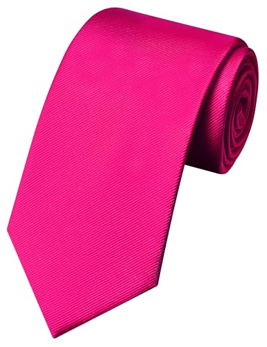 Image of GUSLESON 3.15 inch(8cm) Solid Color Necktie and Pocket Square Cufflinks Sets For Men + Gift Box