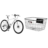 NEXTYLE(ネクスタイル) クロスバイク 自転車 シマノ製21段変速 アルミフレーム ディスクブレーキ 27インチ 700c CNX-7021DC (ホワイト) ［前カゴセット］