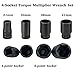 Heavy Duty Torque Multiplier Wrench Set, Torque Multiplier 1 inch Drive with 4 Sockets, 1:64 Labor Saving Lug Nut Wrench, 4800NM Lug Nut Remover Torque Wrench for Cars Trucks RVs