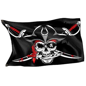 Originele RAHMENLOS Piraten vlag Caribisch gebied