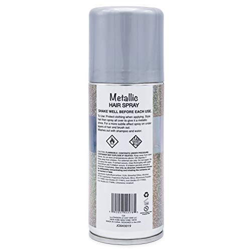 Hair and Body Glitter Spray (Metallic Silver) - Thumbnail 2
