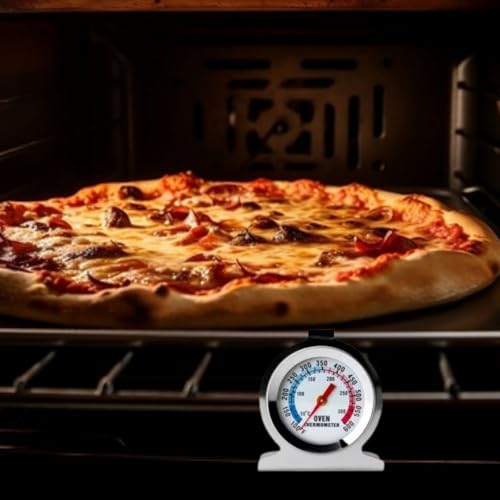 Termômetro Culinário Analógico Com Base Para Forno Gás Elétrico Leitor Instântaneo de 30 a 300° Em A