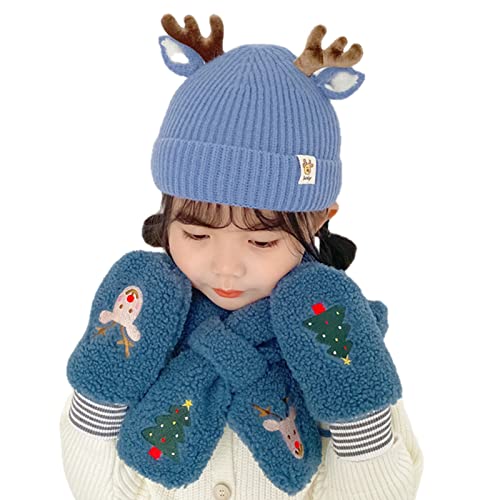 Gorro guantes y bufanda de niños para proteger del frío en invierno