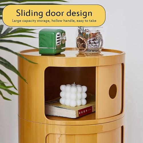 Table de chevet ronde avec rangement pour petits espaces - 6