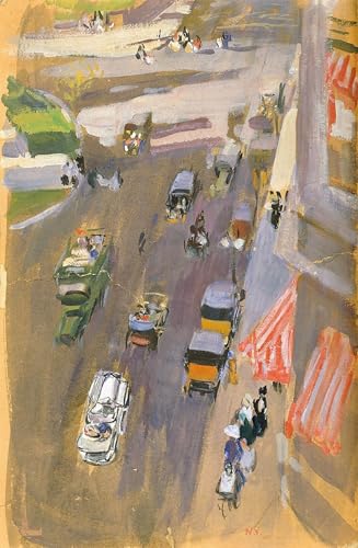 ZHAOSHAN Pinturas Famosas Cuadro Pared Vintage Clásicas Poster Fifth Avenue New York di Joaquín Sorolla para Decoración de dormitorio 60x90cm