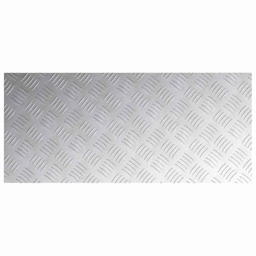 Alfombrilla de aluminio de diseño moderno y color plateado para peldaños 7