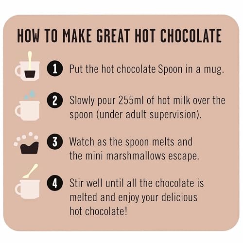 Danny's Premium Hot Chocolate Spoons with Marshmellows | 4 x Large 50g | Mighty Milk & Mallows Hot Chocolate Stirrer | Easter Chocolate | Easter Gift - Image 7