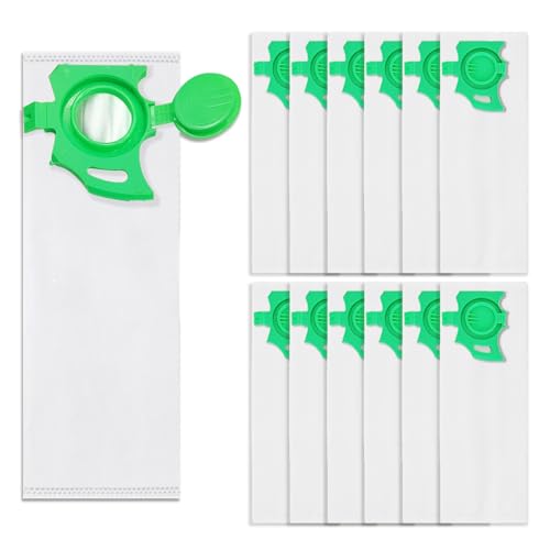 12 Pack 7029AM Vacuum Bags for Sebo Felix & Dart Series Upright Cleaners