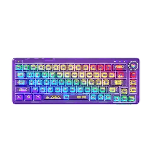 Amazon | OUSEITECH F68 透明キーボード ゲーミングキーボード