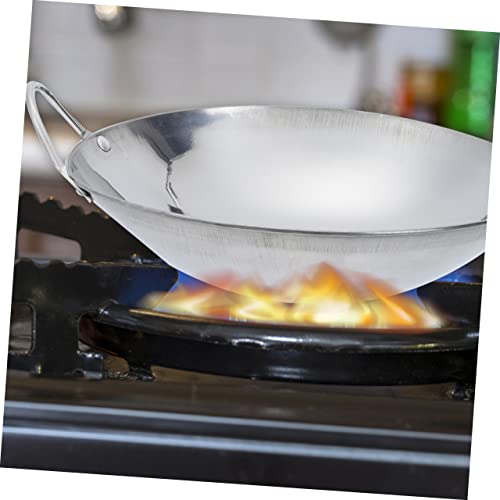 Wok de Acero Inoxidable con Doble Asa 2Pcs miniatura 4
