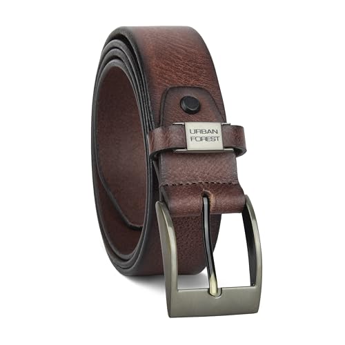 URBAN FOREST Axel Dark Brown Casual Leather Belt for Men
