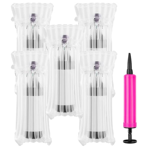 50pcs Weinflaschenschoner für Reisen, aufblasbare Luftpolsterung mit Pumpe und wiederverwendbar, sicher für Gepäck und Transport im Flugzeug (50pcs)