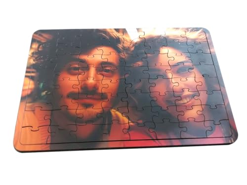 Image of Wooden Personalized /Customized Jigsaw Puzzle with Family Photo /Any Image of Your Choice /Company Logo Or Product Image, 64 Pcs (11x7.8inch)