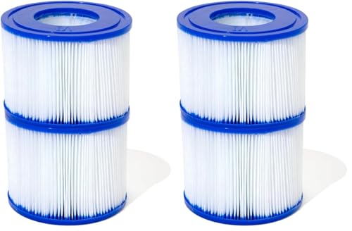 BESTWAY Pack de 2 filtres à cartouche Type 4 - pour Spa - 60311 (Lot de 2) - 8 cm de Hauteur - Bleu - Entretien et Nettoyage de Spa ou Jacuzzi