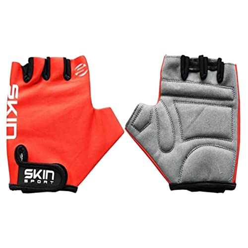 Luva Ciclismo Sport Fun Dedo Vazado Skin Vermelho
