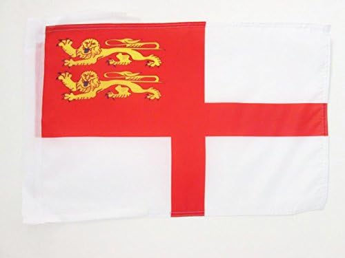 AZ FLAG, Sark Island Flag, 18'' x 12'', 100% Polyester Guernsey Small Banner with Two Cords, Fade Resistant, Vivid Colors