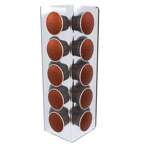 Suporte Porta Organizador De Mesa Tipo Torre Compatível com Até 20 Cápsulas de Café Nespresso