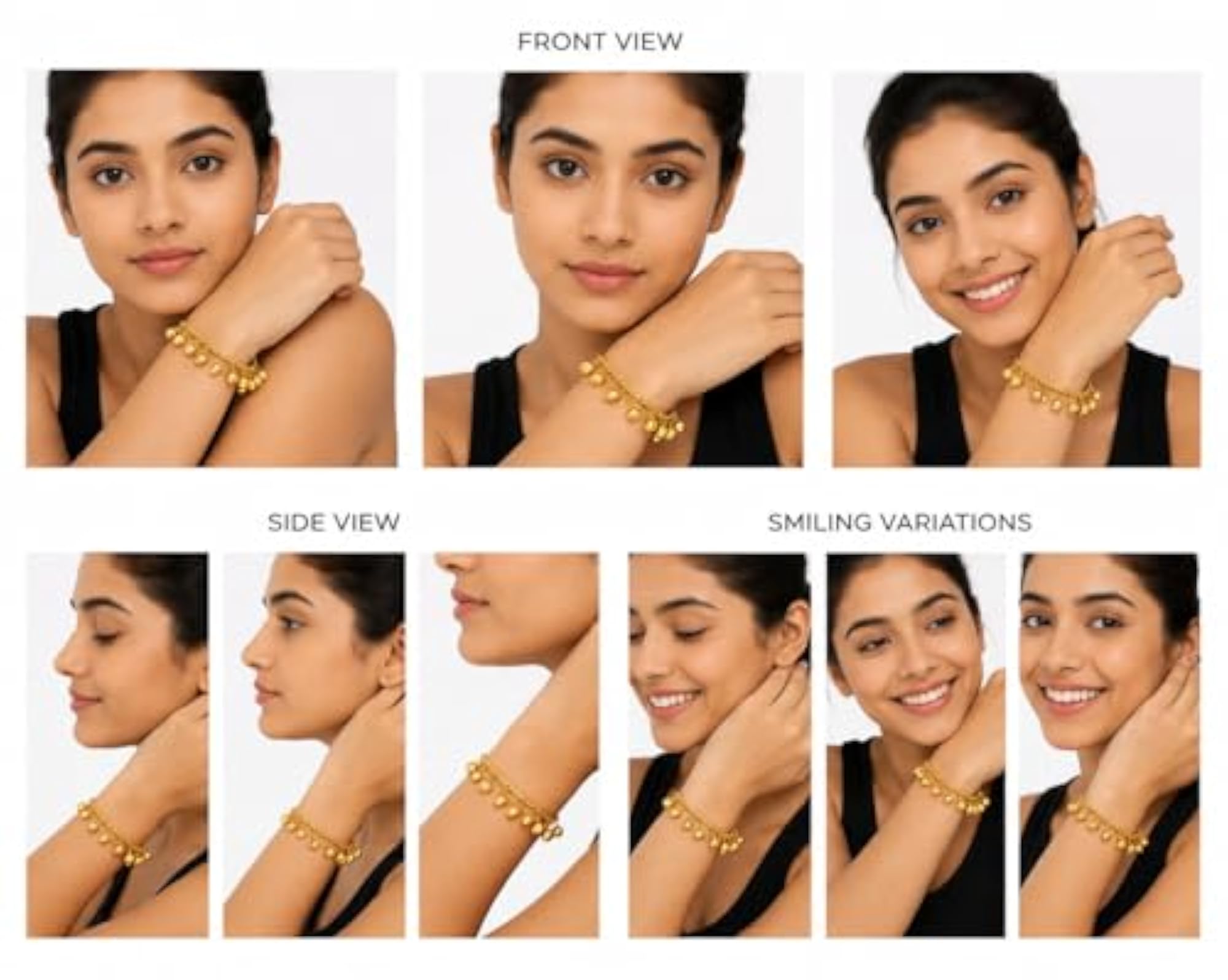 Traditional Ghungroo Bangle Set, Gold-Toned
