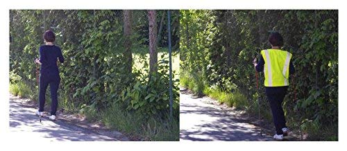 Universal Warnweste Motorrad-, Outdoor-, Rad- und Sport - Sicherheitsweste Neongelb mit Reflektoren