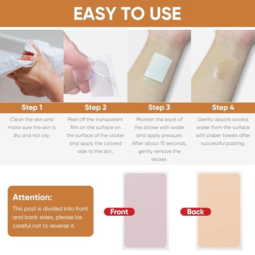 Waterproof Tattoo Cover Up Patches for Tattoos Scars and Skin Marks 12 Pack - Image 5