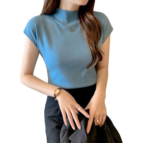 Women’s Cotton and Polyester Blend Sleeveless Free Size T-Shirt | Crop Top