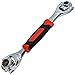 EX ELECTRONIX EXPRESS Universal Socket Wrench 48-in-1 for Standard SAE and Metric, Spline, 6 Point, 12 Point, Torx, and Square Bolts, 360 Degree Rotating Heads for use at any Angle, Hollow Shaft