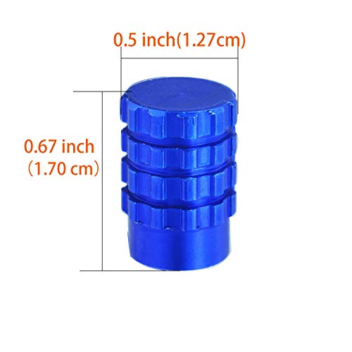 image for Arenbel Tire Valve Caps 4 Pack Universal Metal Heavy-Duty Stem Covers 