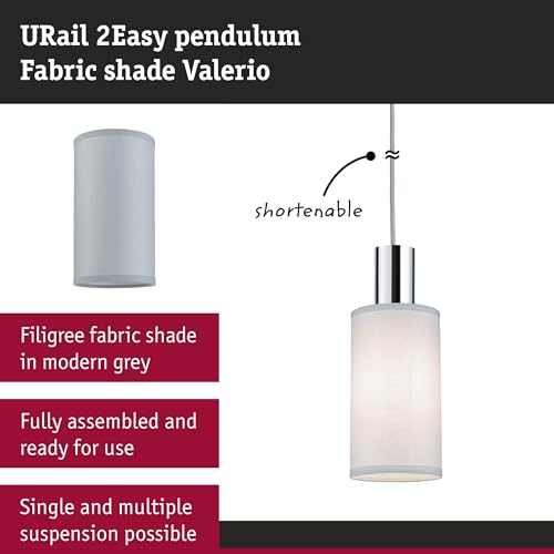 Paulmann 95608 Valerio 2Easy Shade 100mm for URail Grey Rail System - Image 4