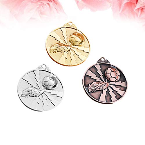 NUOBESTY Gouden Zilveren Bronzen Award Medailles Sport Voetbal Medaille Award Voetbal Winnaar Medailles 1e 2e 3e Plaatsen Prijzen voor Evenementen Olympische Marathon Wedstrijden - Image 4