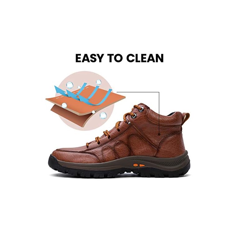 gracosy Botas de Nieve Hombre Invierno Botas Chukka Zapatilla de Trekking  PU Cuero Chelsea Casual Lana Calentitas… - Zapatos Madrid