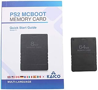 Kaico Free Mcboot 64MB PS2 Memory Card Running FMCB PS2 Mcboot 1.966