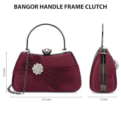 Image of Lavie Signature Women's Bangor Handle Framed Clutch | Ladies Purse | Gift For Women
