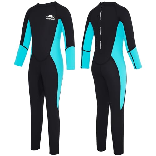 Gogokids Kinder Neoprenanzug 2.5mm Ganzkörper Thermische Tauchanzug, Langarm Schwimmanzug für 2-10 Jahre Mädchen Jungen