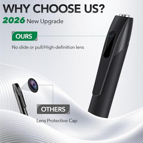 Image of 1080P Full HD Hidden Camera Pen, Mini Body Camera for Home & Nanny Use, Long Battery Life, Easy One-Button Operation (2026 Upgrade)