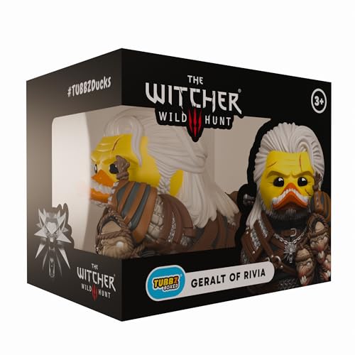 TUBBZ Box-Ausgabe: The Witcher Geralt of Rivia Cosplaying Gummiente Vinylfigur Offizielle Sammelfigur für Fans von Witcher