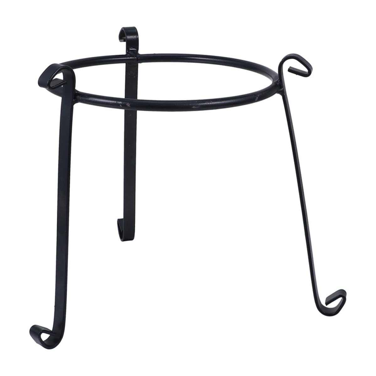 Support pour plantes en fer noir rond Beavorty porte-pot robuste