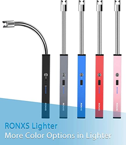 Ronxs Lighters For Candle, Square Electric Grill Arc Lighter, Usb Rechargeable Lighters Long Flexible Neck For Gas Stoves Camping Cooking Bbqs Fireworks, Multi-Color #TOP6
