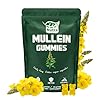NutraNourish Mullein Gummies for Lung Detox 60 Count,1000mg Mullein Leaf Herb Extract for Respiratory & Digestive & Immune Support,Lung Cleanse & Mucus Relief,Vegan,Pear Flavor