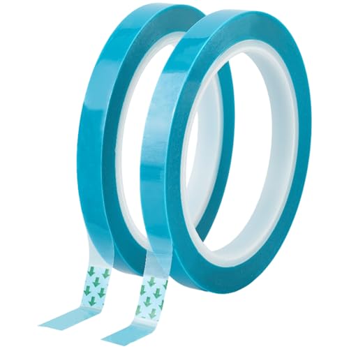 CRASPIRE 2 Roll Refrigerator Tape 164Ft x 0.4In Blue PET