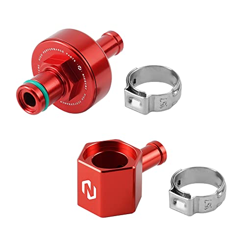 Nicecnc Red Front Brake Disc Rotor Guard & Fuel Line Tank Connector & Fuel Filtrar Compatible With Gasgas Ex Ec Mc,See Fitment #TOP7