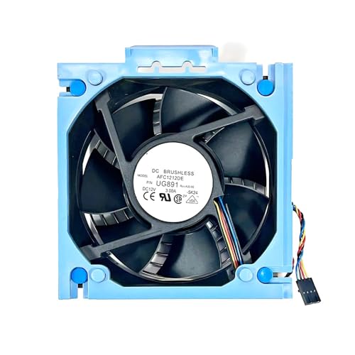 RTDPART Ventilador de enfriamiento para DELL PowerEdge T300 800 830 840 0UG891 UG891 AFC1212DE -5K24 4715KL-04W B86 DC12V