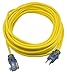 Prime Wire and Cable LT511730 50-Foot 14/3 SJTOW Bulldog Tough Extension Cord with PrimeLight Indicator Light, Yellow