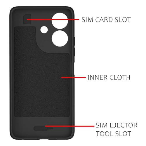 Image of Shockproof Case for Oppo A3 5G / A3x 4G / A3x 5G | Full Camera Protection | TPU Flexible Back Cover for Oppo A3 5G / A3x 4G / A3x 5G (Matte Black)
