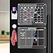 Produktbild Farbrich Acryl magnetische monatliche und wöchentliche Kalender für Kühlschrank, 2 Pack 40x30CM Clear Kühlschrank wiederverwendbare Planer Kalender trocken Erase magnetische Planung Boards