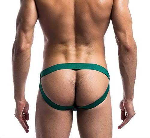 Mongous Men's Soft Fit Thong Sports Underwear Comfort Men's Thong G-String Low Raise Green #TOP1