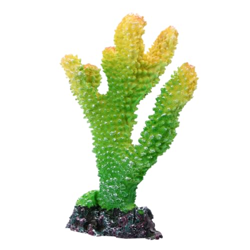 Abaodam Coral Branch Ornament Lifelike Resin Aquarium Decor for Fish Tank Landscape Safe for Freshwater Saltwater Easy to Clean for Aquariums Gardens Hotels