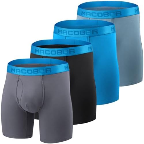 （04:30時点） [BIATUWFEI] 冷感ボクサーパンツ 蒸れないパンツ メンズ 前開き ロングボクサー 超快適 男性用パンツ 涼しい 大きいサイズ 接触冷感 クール 夏 立体 通気性 股上深め