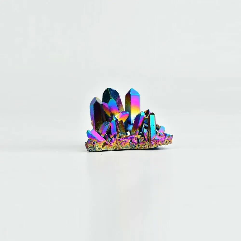 AUOQKQUT Decorative Ornaments Quartz Crystal Stone Rainbow Cluster